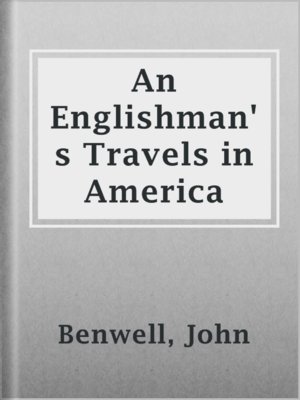 cover image of An Englishman's Travels in America